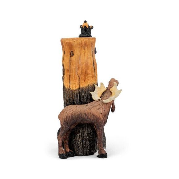 Black bear and Moose Flower Vase by Jeff Fleming Bearfoot bears flowers Rustic - Picture 4 of 5